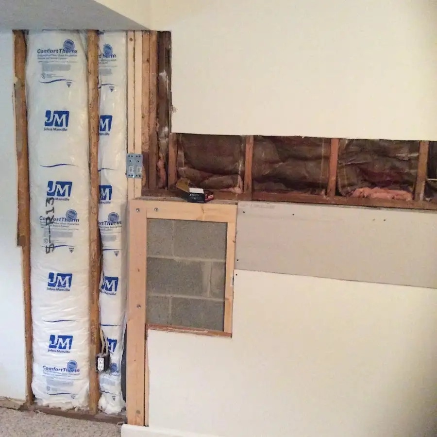 Wall insulation replacement during Odor Removal & Deodorization in Winooski